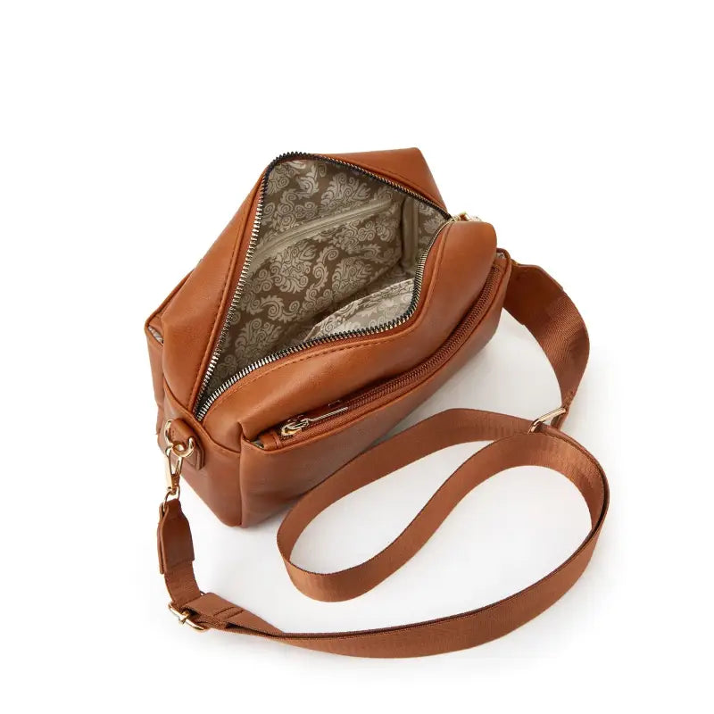 Bolsa de Couro Feminina Transversal Karina