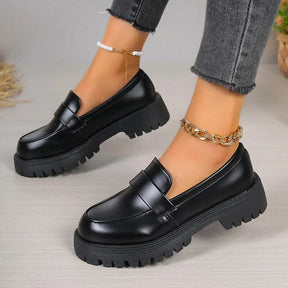 Mocassim Preto de Couro